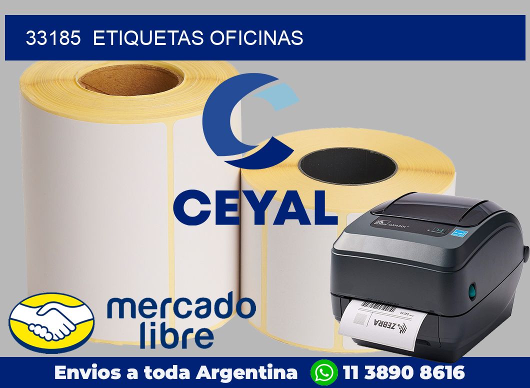 33185  Etiquetas oficinas