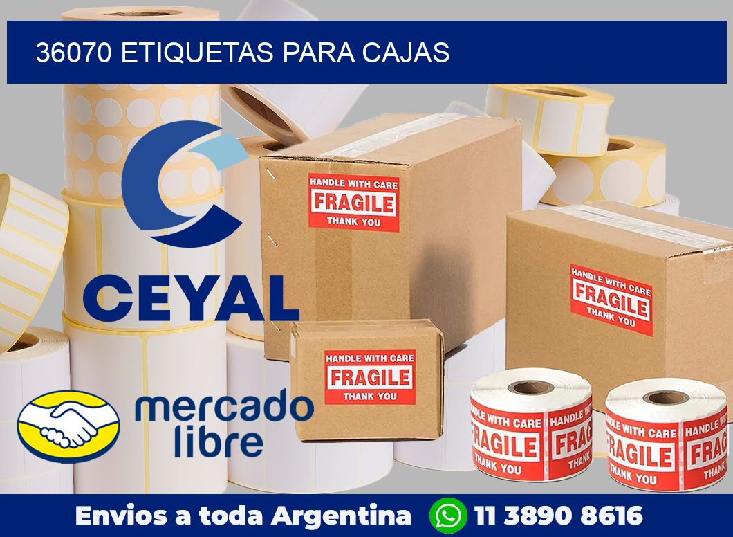 36070 Etiquetas para cajas