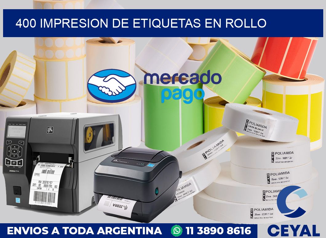 400 Impresion de etiquetas en rollo
