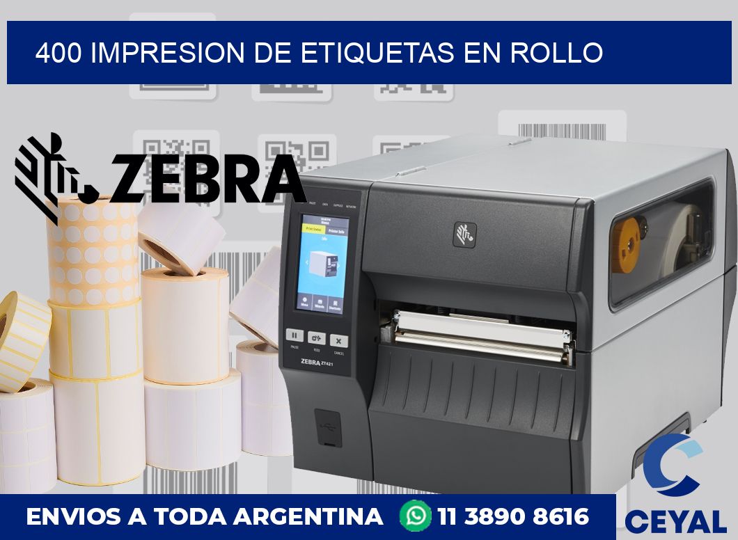 400 Impresion de etiquetas en rollo