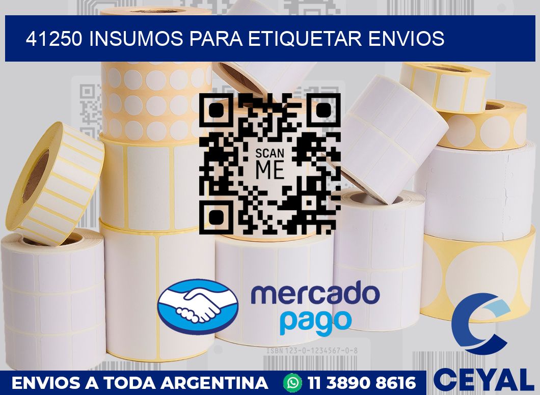 41250 insumos para etiquetar envios