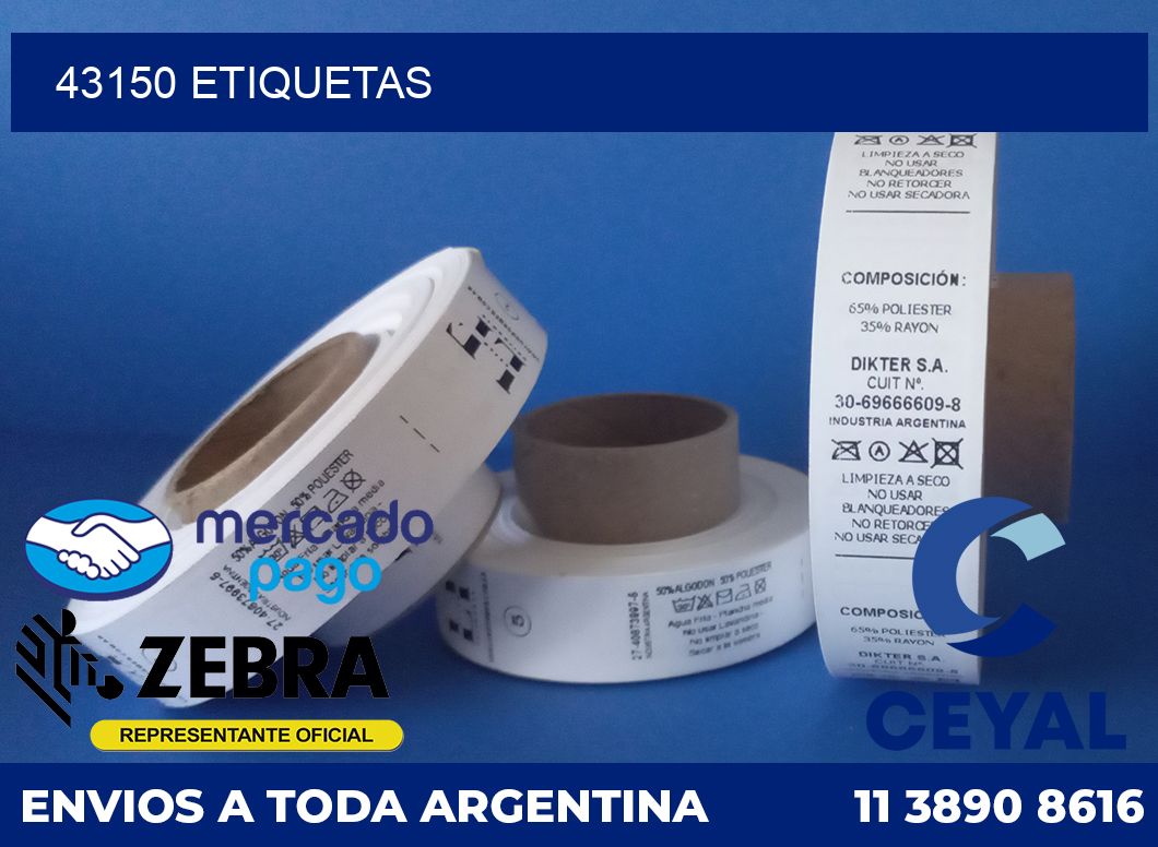 43150 etiquetas