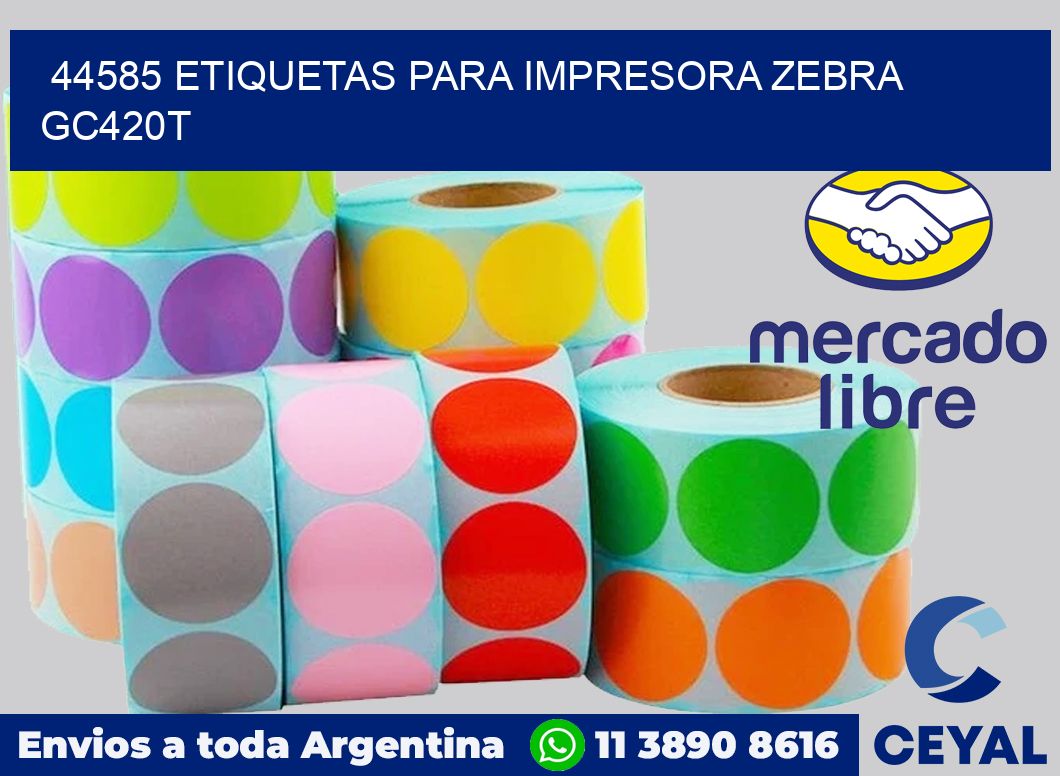 44585 etiquetas para impresora zebra GC420T