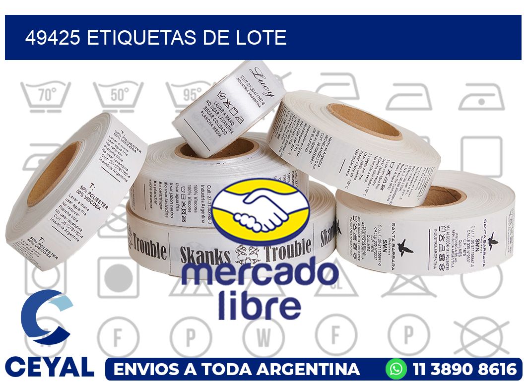 49425 Etiquetas de lote