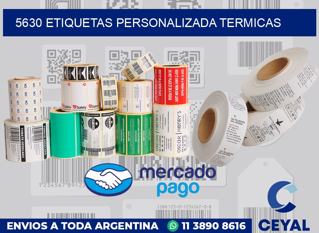 5630 etiquetas personalizada termicas