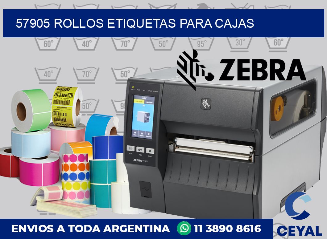 57905 rollos etiquetas para cajas