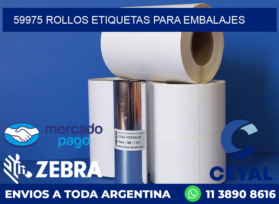 59975 rollos etiquetas para embalajes