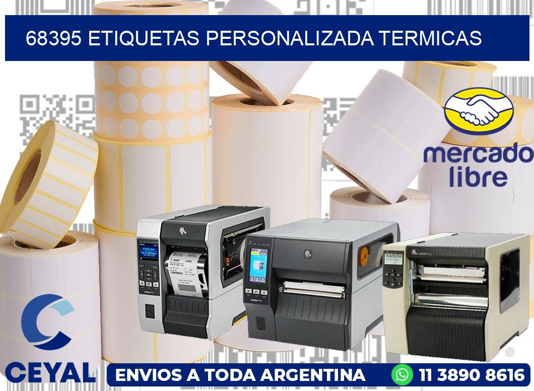 68395 etiquetas personalizada termicas