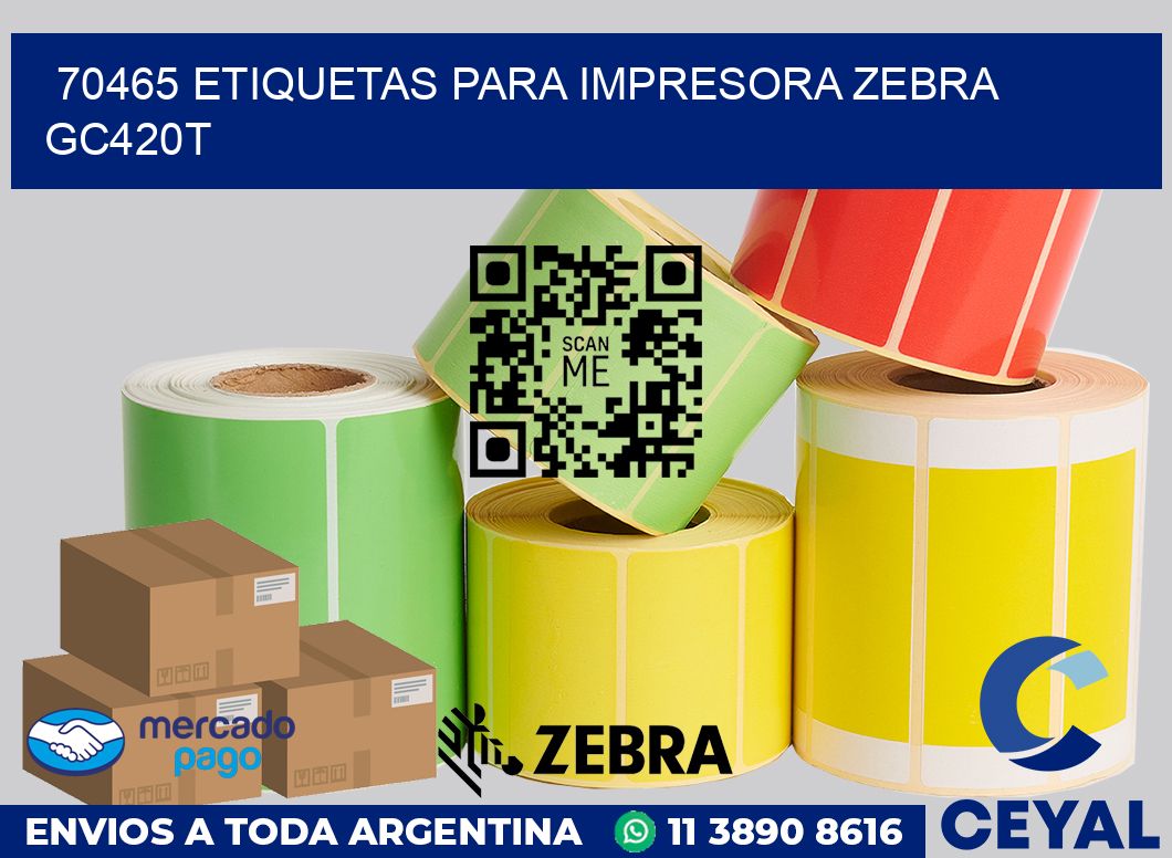 70465 etiquetas para impresora zebra GC420T