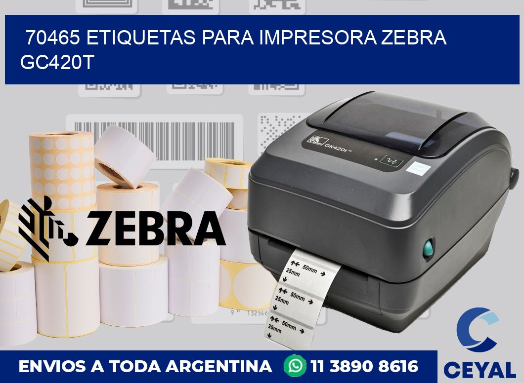 70465 etiquetas para impresora zebra GC420T