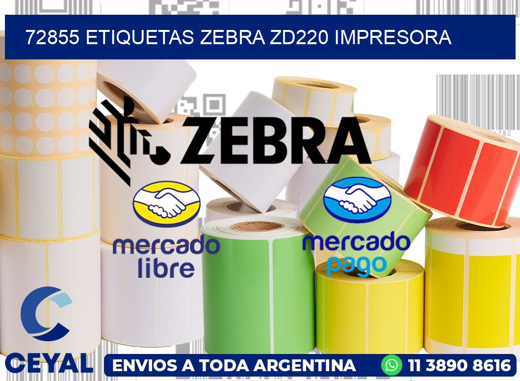 72855 etiquetas Zebra zd220 impresora