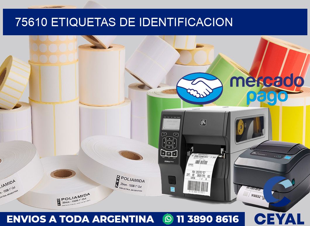 75610 Etiquetas de identificacion