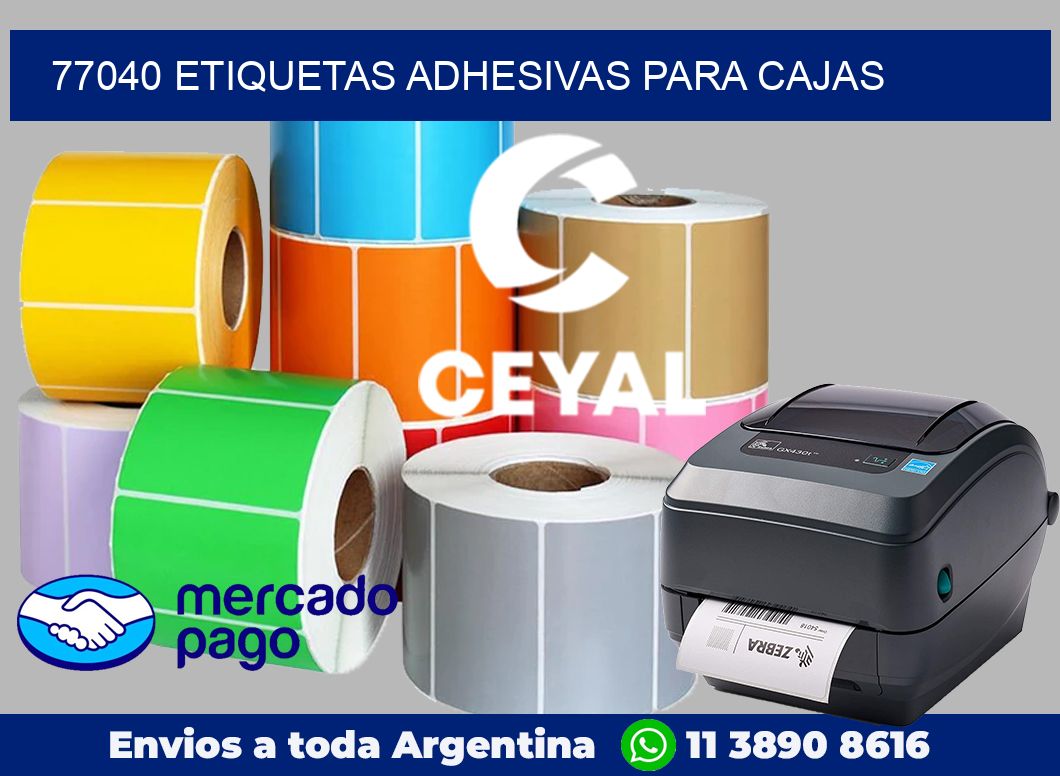 77040 Etiquetas adhesivas para cajas