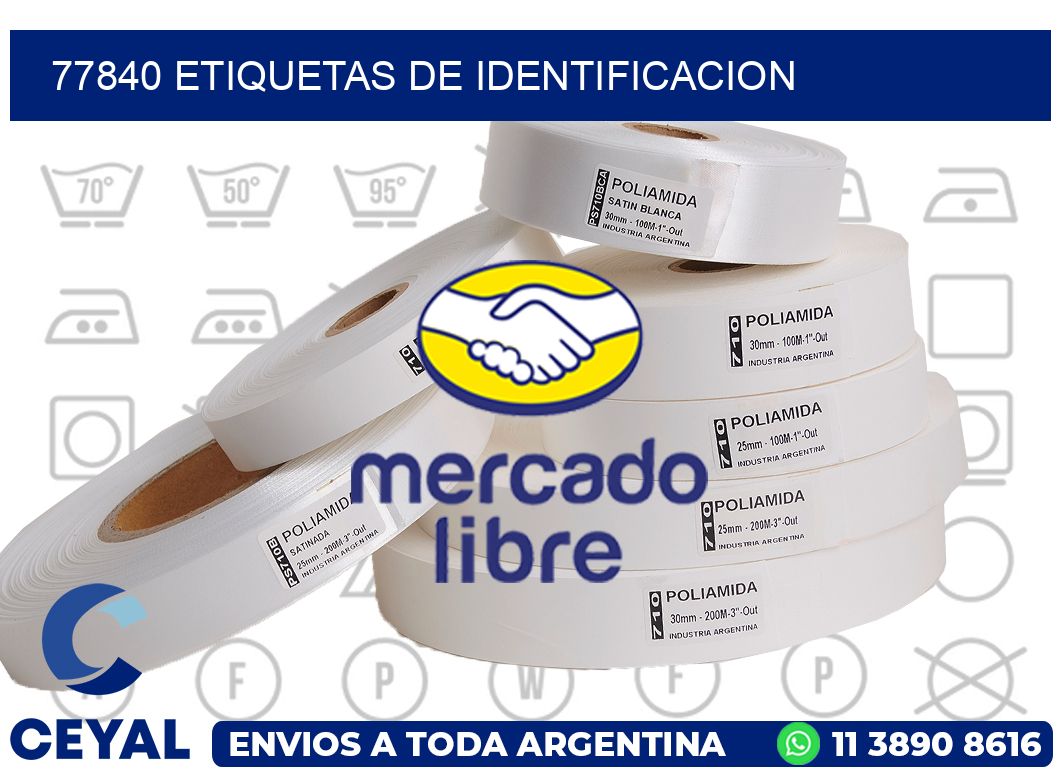 77840 Etiquetas de identificacion