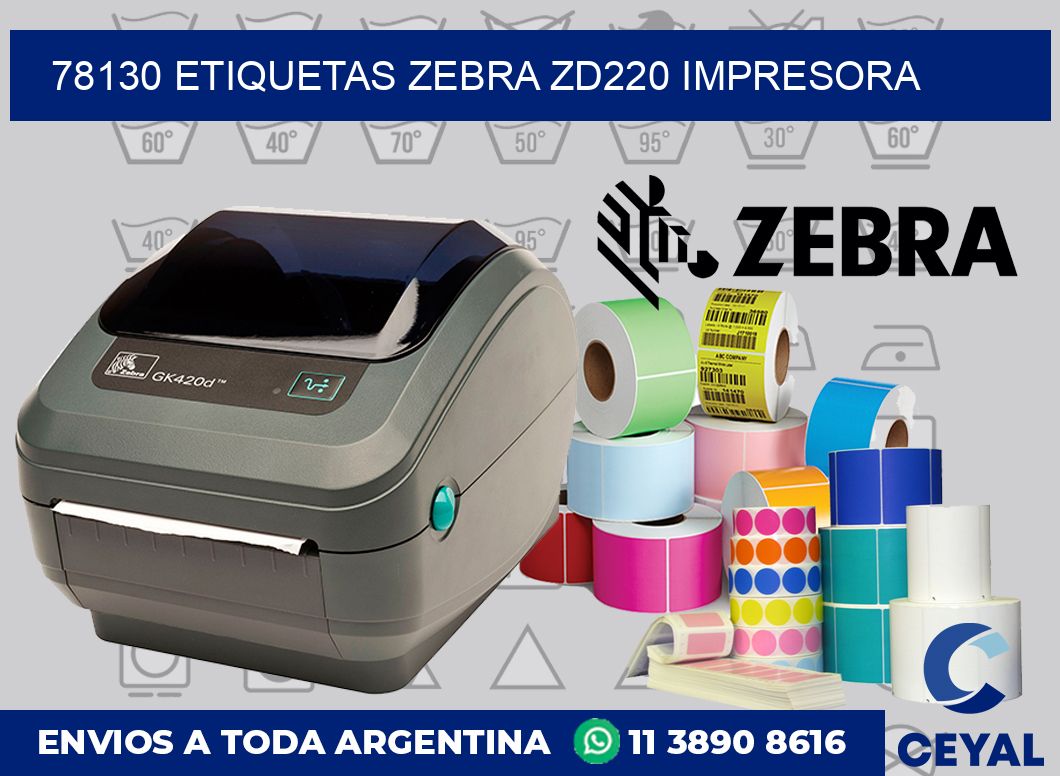 78130 etiquetas Zebra zd220 impresora