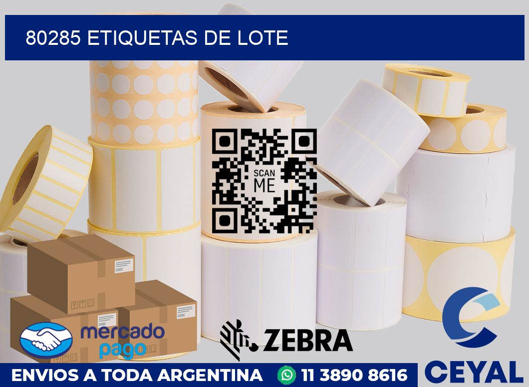 80285 Etiquetas de lote