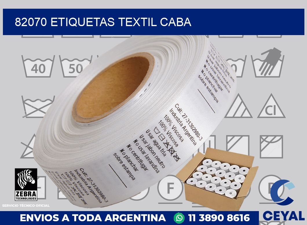82070 etiquetas textil caba