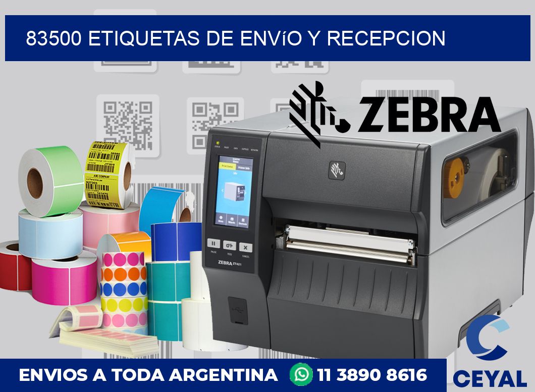 83500 Etiquetas de envío y recepcion