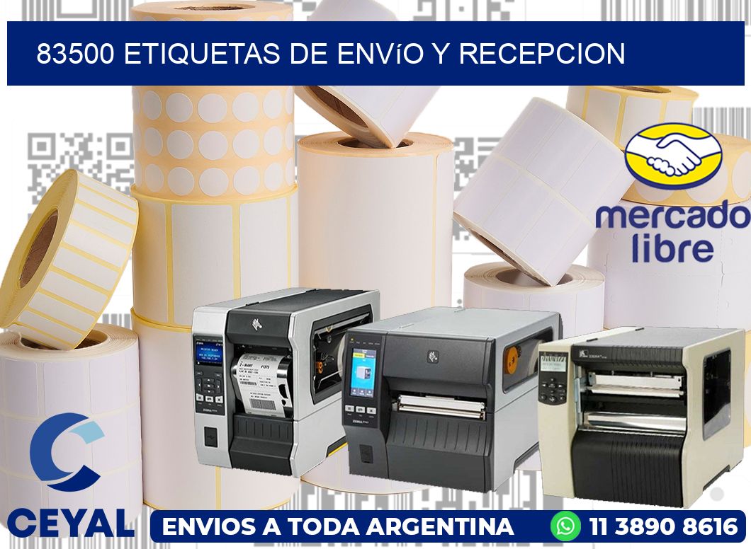83500 Etiquetas de envío y recepcion
