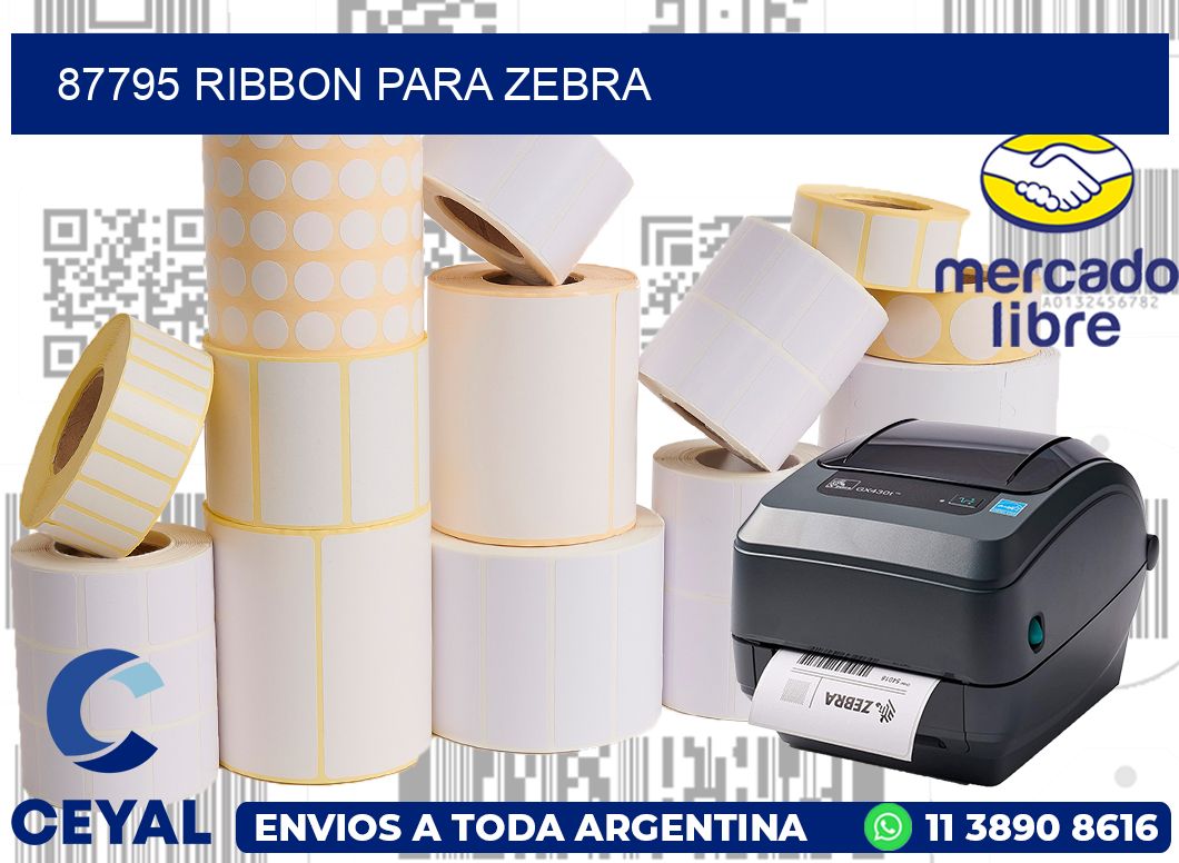 87795 ribbon para zebra
