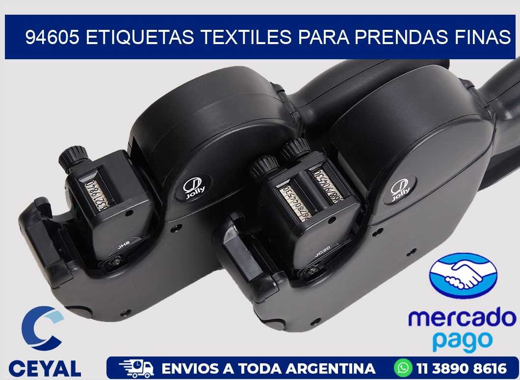 94605 Etiquetas textiles para prendas finas