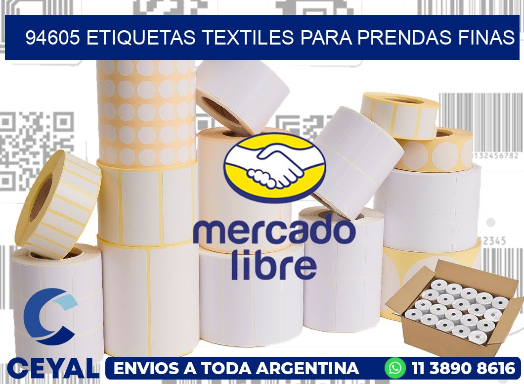 94605 Etiquetas textiles para prendas finas