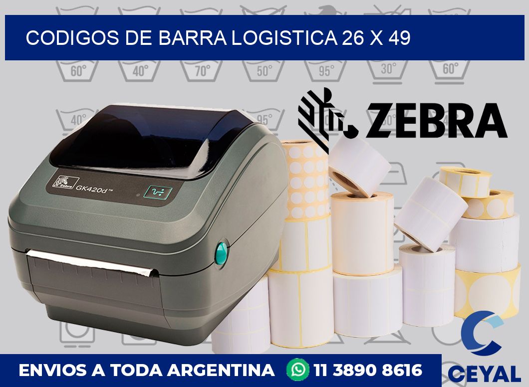 Codigos de barra logistica 26 x 49