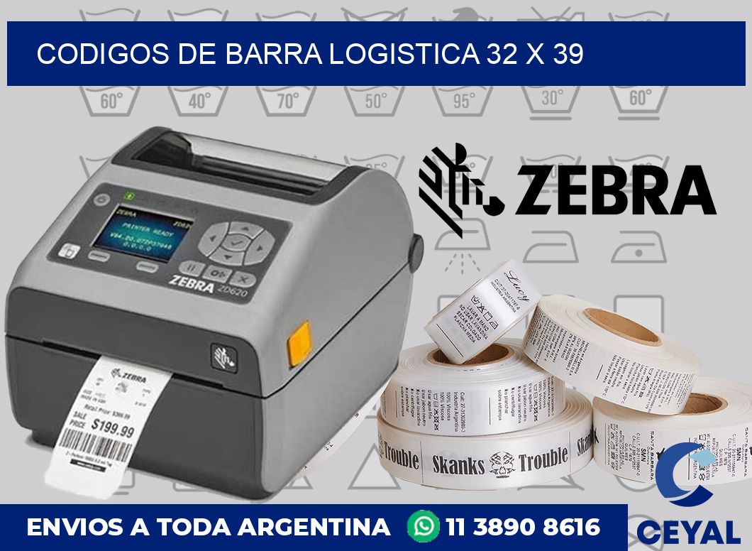 Codigos de barra logistica 32 x 39