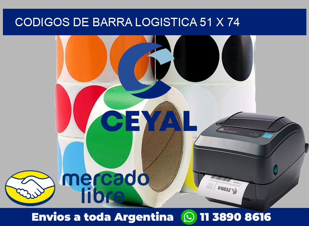 Codigos de barra logistica 51 x 74