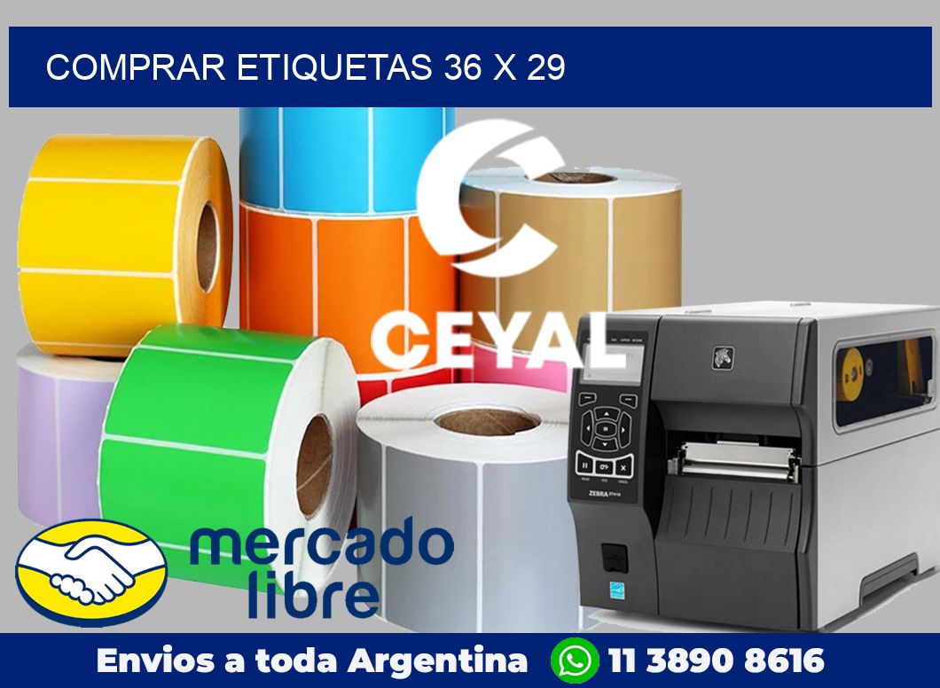 Comprar etiquetas 36 x 29