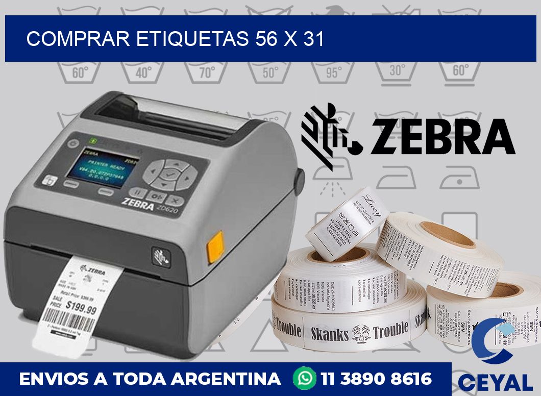 Comprar etiquetas 56 x 31