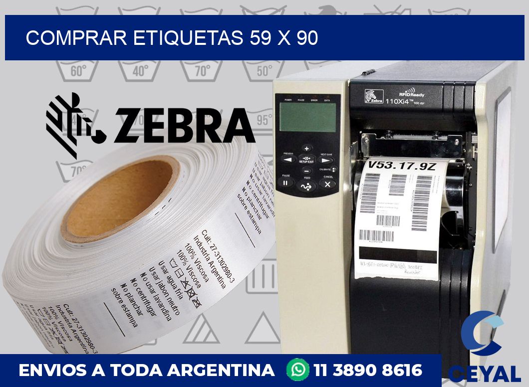 Comprar etiquetas 59 x 90