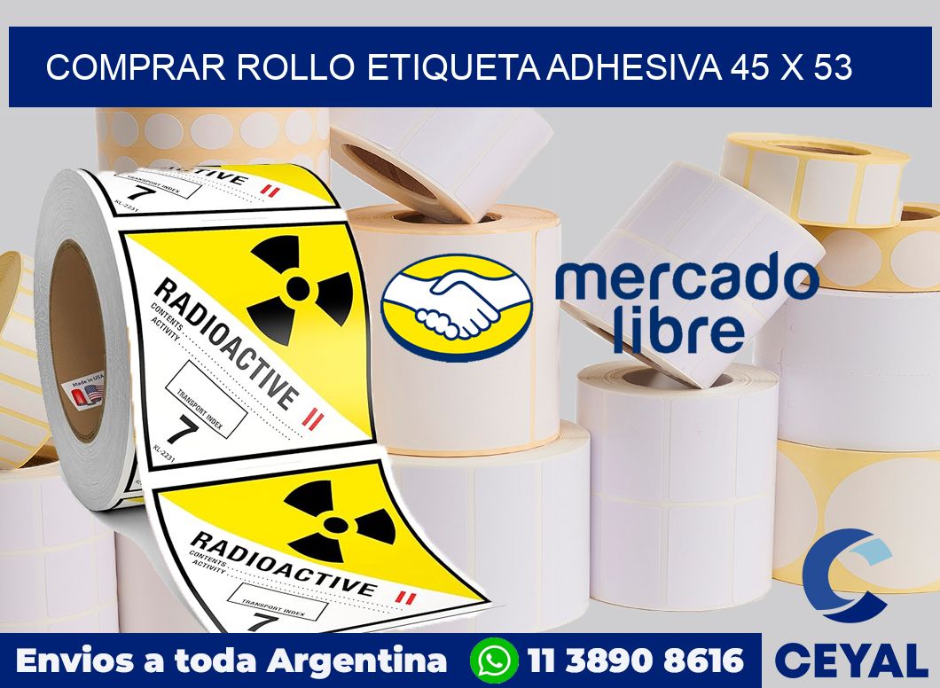 Comprar rollo etiqueta adhesiva 45 x 53