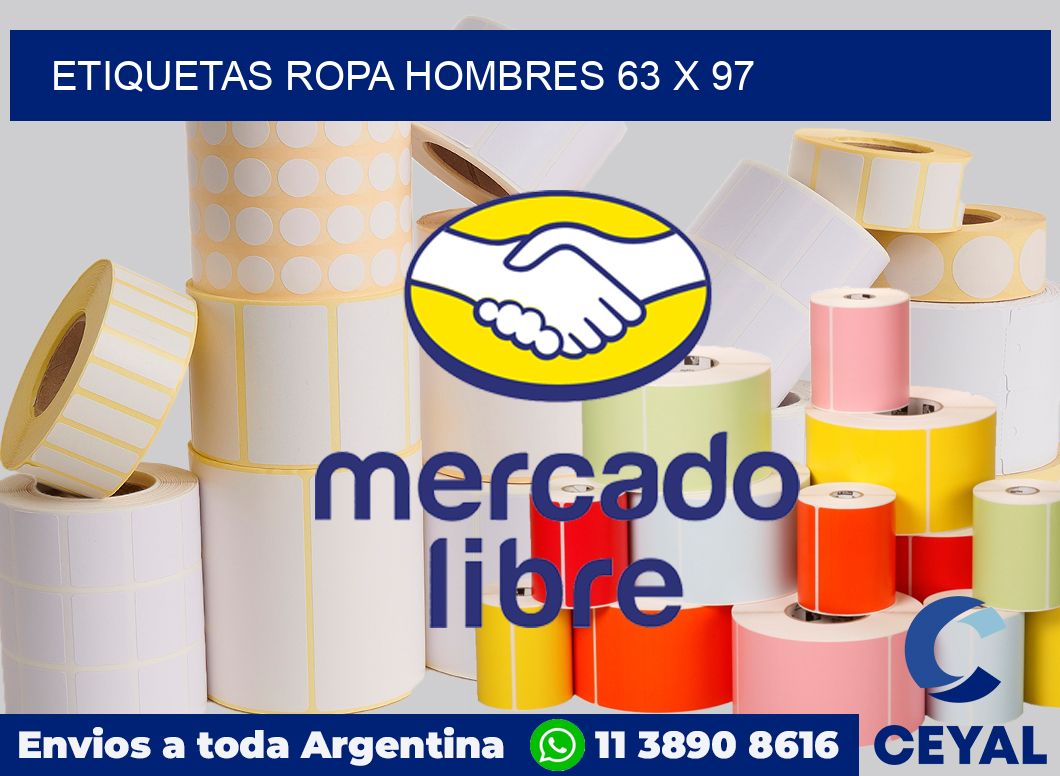 Etiquetas ropa hombres 63 x 97