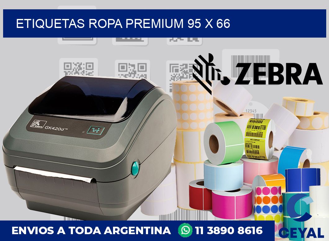 Etiquetas ropa premium 95 x 66