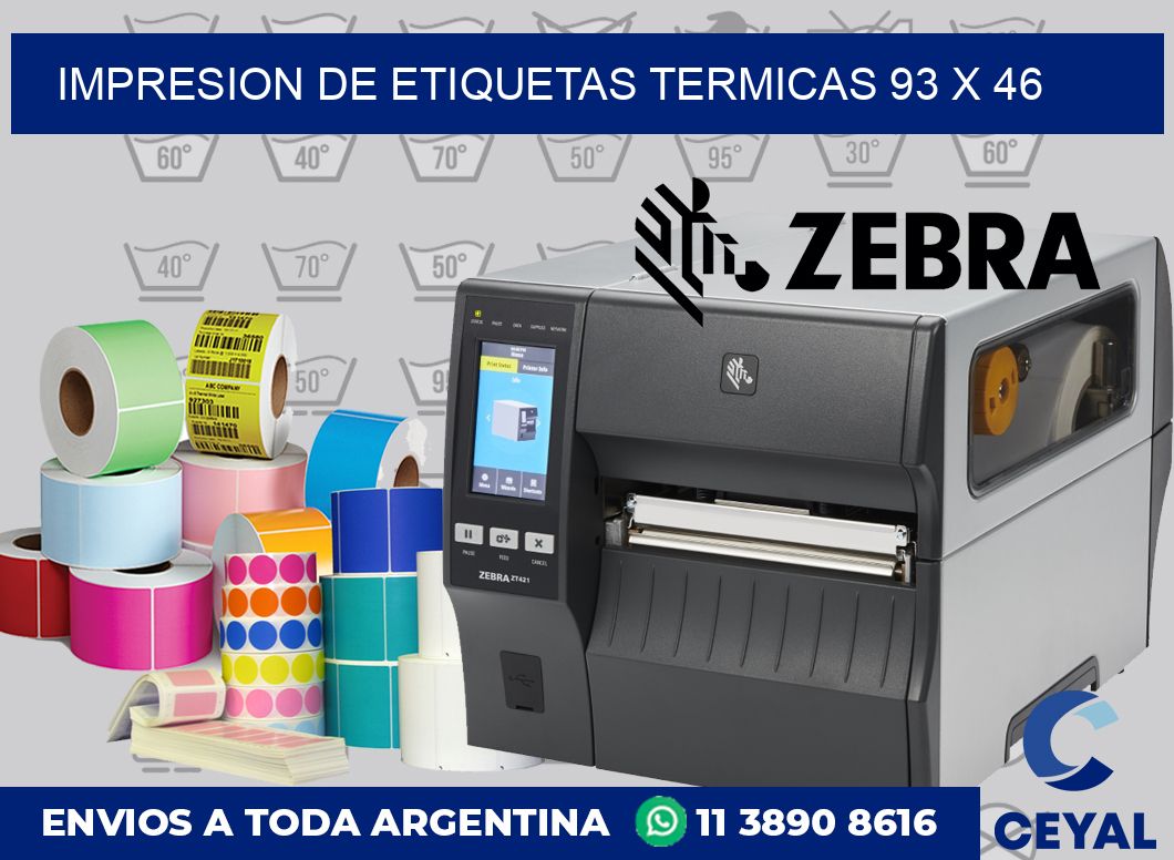 Impresion de etiquetas termicas 93 x 46