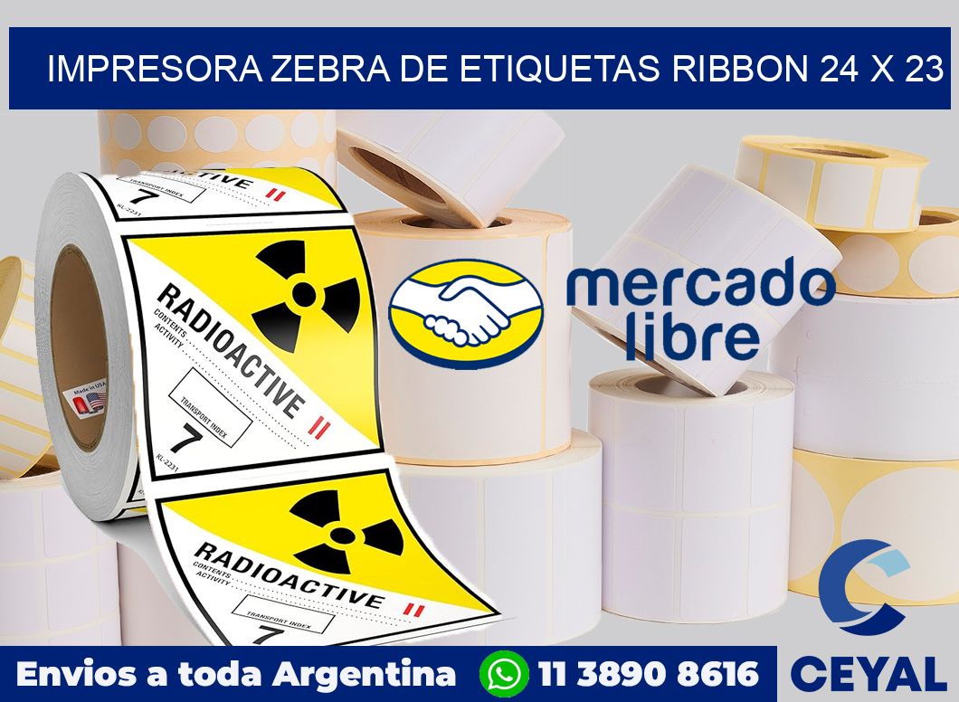 Impresora Zebra de etiquetas ribbon 24 x 23