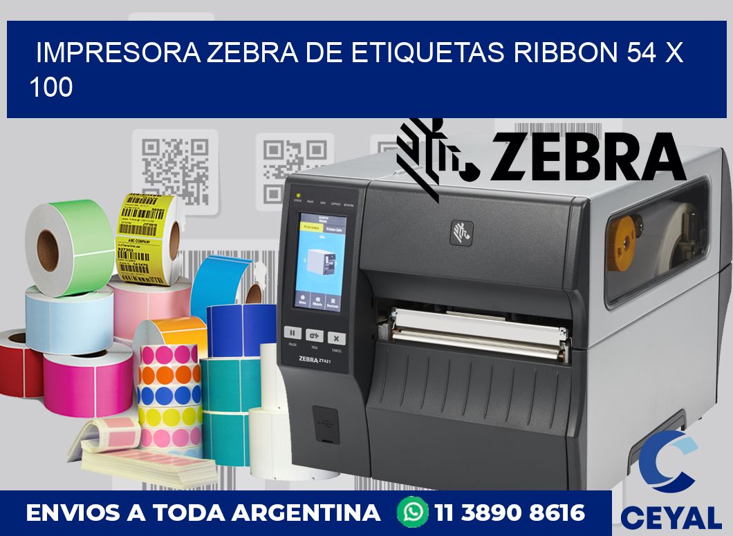 Impresora Zebra de etiquetas ribbon 54 x 100