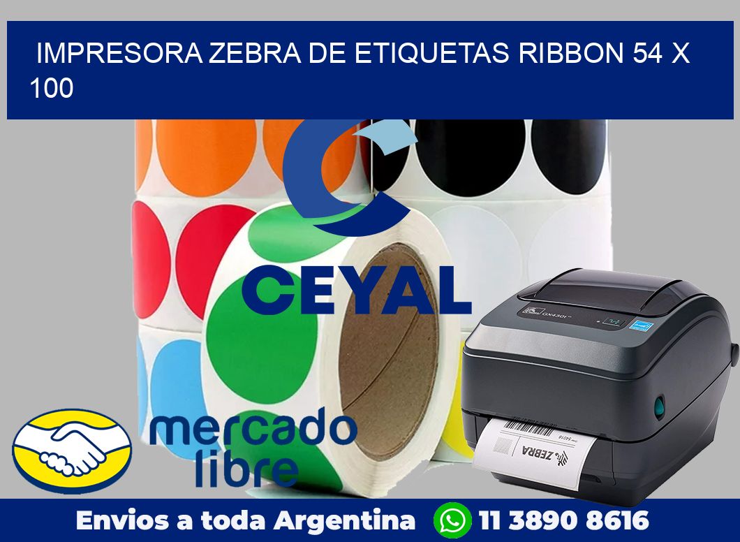 Impresora Zebra de etiquetas ribbon 54 x 100