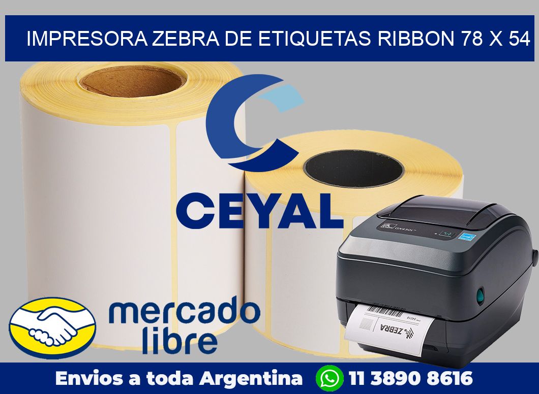 Impresora Zebra de etiquetas ribbon 78 x 54