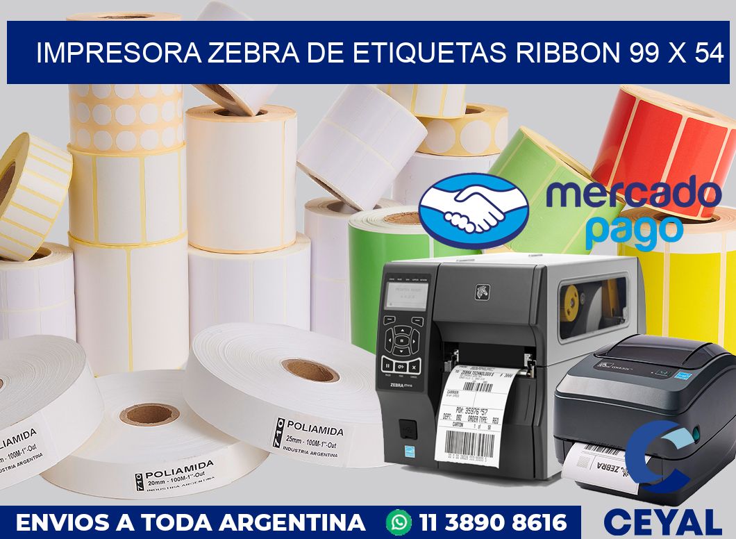 Impresora Zebra de etiquetas ribbon 99 x 54