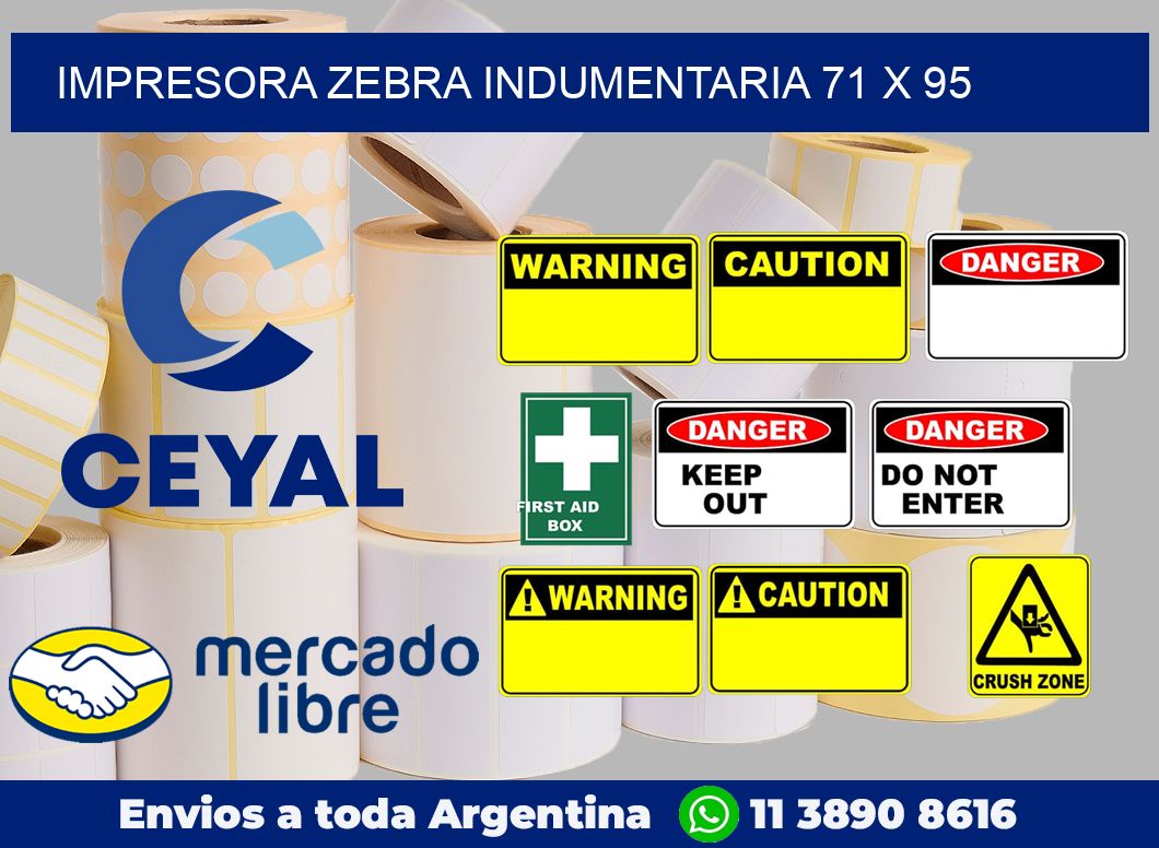 Impresora Zebra indumentaria 71 x 95
