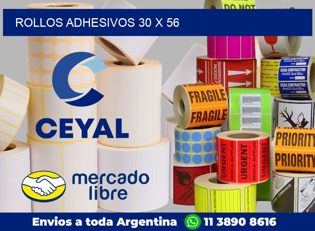 Rollos adhesivos 30 x 56