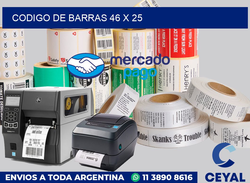 codigo de barras 46 x 25