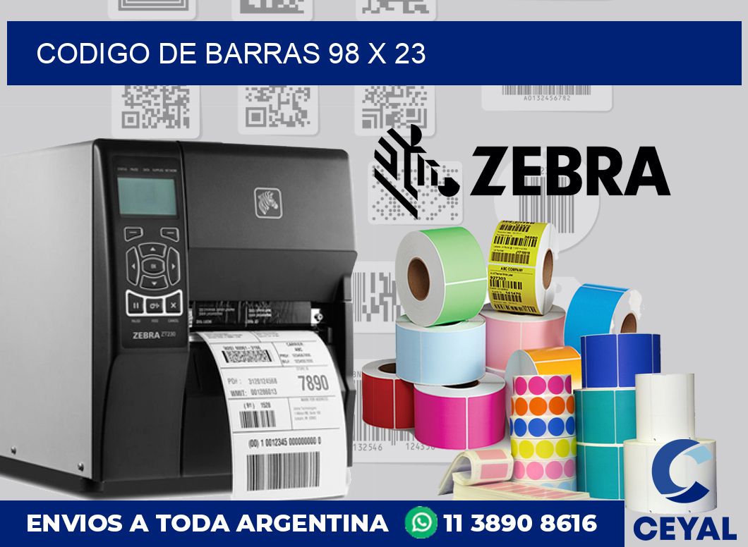 codigo de barras 98 x 23
