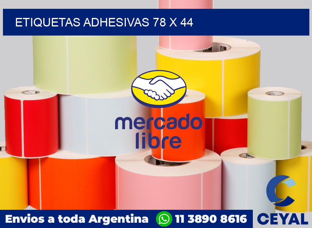etiquetas adhesivas 78 x 44
