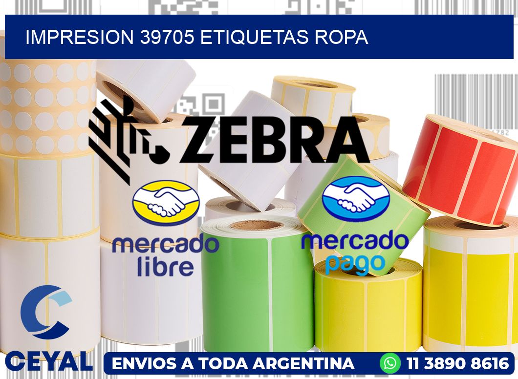 impresion 39705 etiquetas ropa