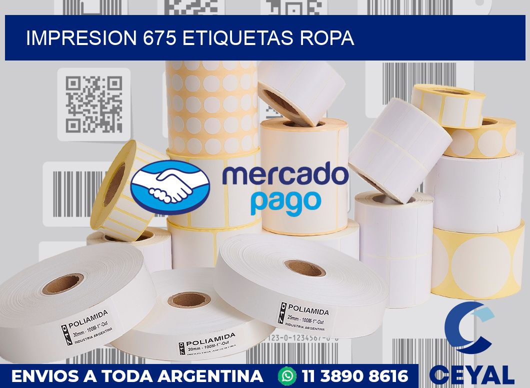 impresion 675 etiquetas ropa