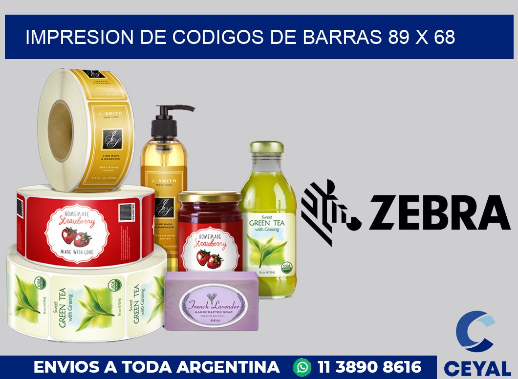 impresion de codigos de barras 89 x 68