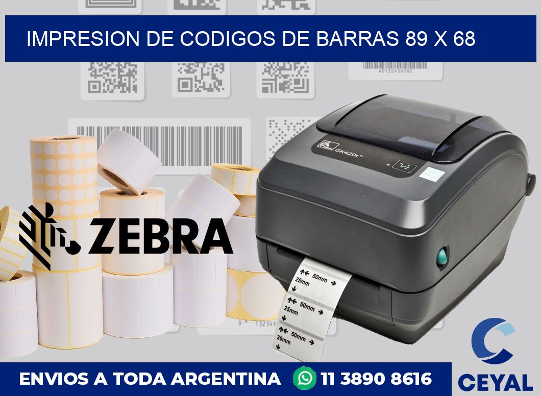 impresion de codigos de barras 89 x 68